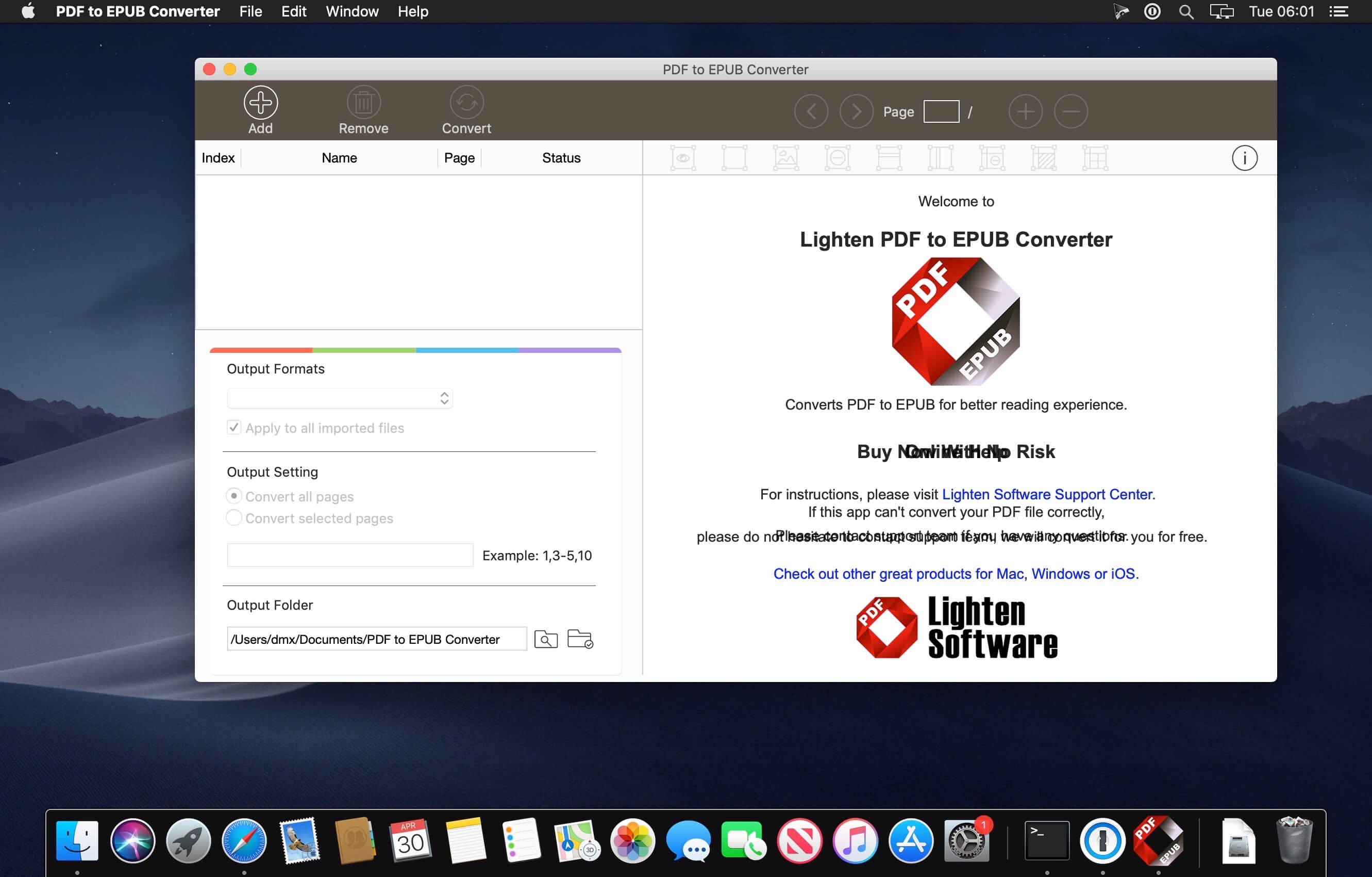 PDF to EPUB Converter 6.2.1 macpdfתΪepub_վ