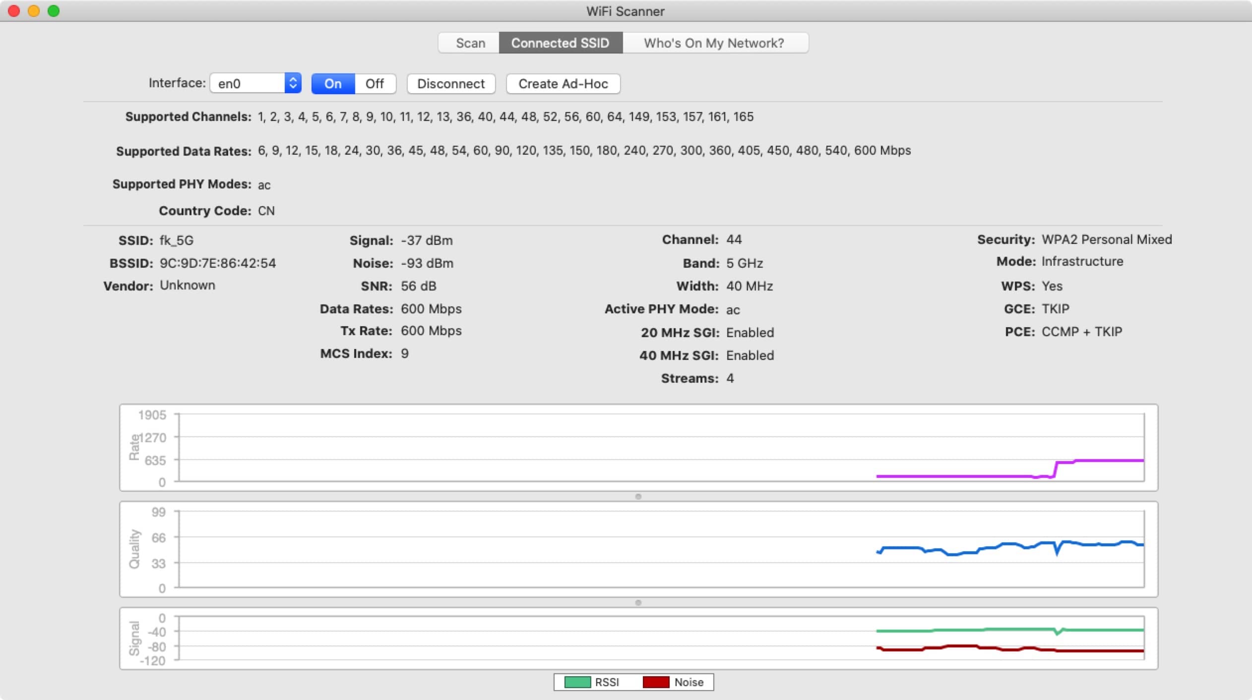 WiFi Scanner 3.0 mac wifiɨ_վ