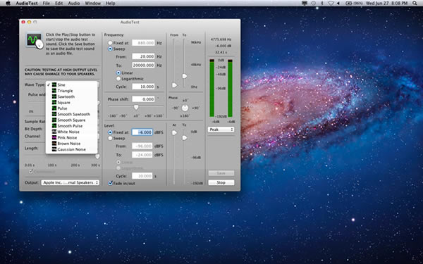 AudioTest Mac