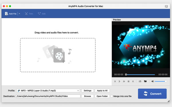 AnyMP4 Audio Converter Mac