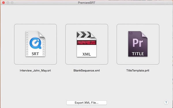 Premiere SRT for Mac