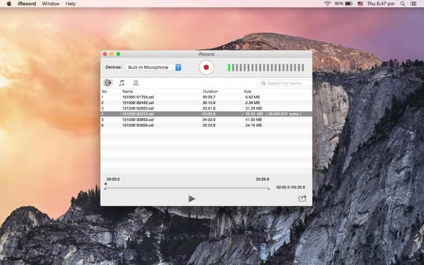 iRecord Mac