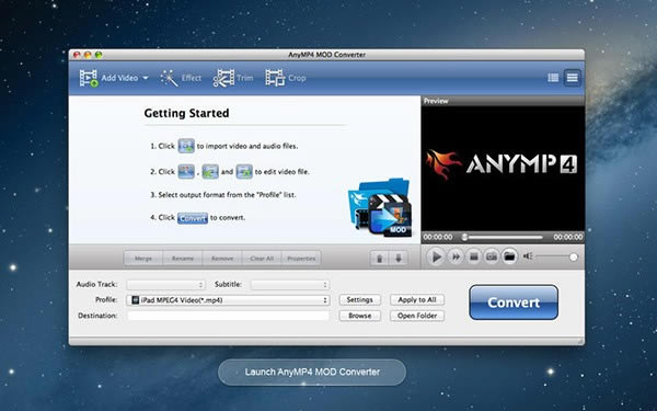AnyMP4 MOD Converter for Mac
