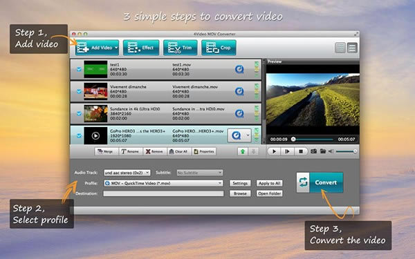 4Video MOV Converter Mac