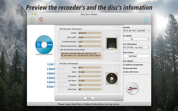 Data Burn Master for Mac