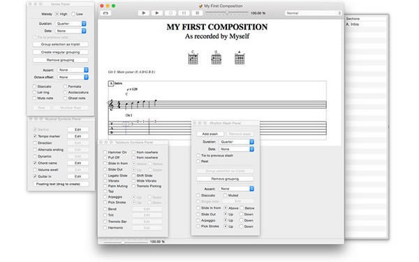 Tablatures Mac