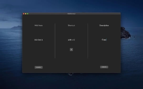 MidiShortcut Mac