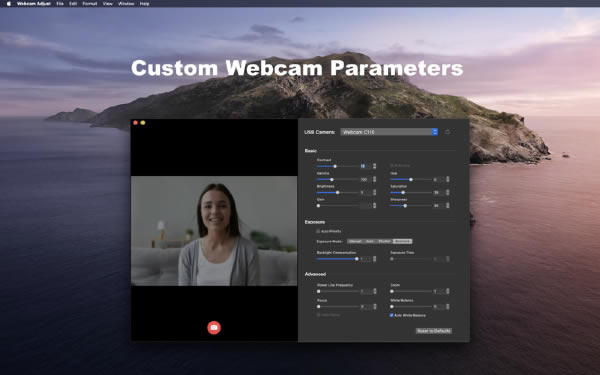 Webcam Adjust Mac