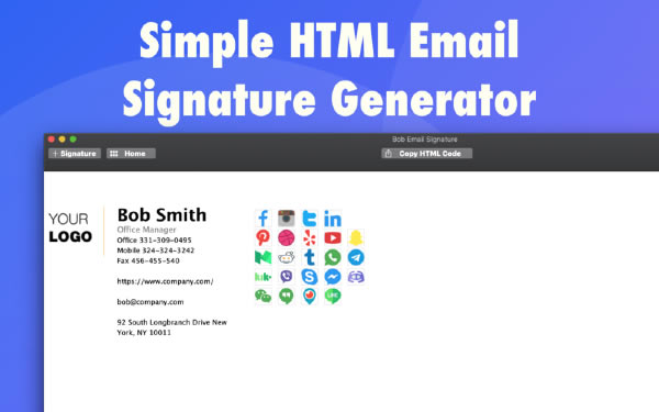 Email Signature Generator Mac