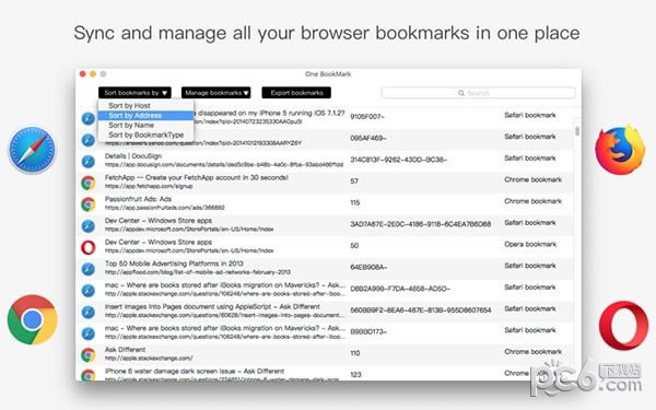 One Bookmark for Mac