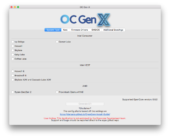OC Gen X for Mac