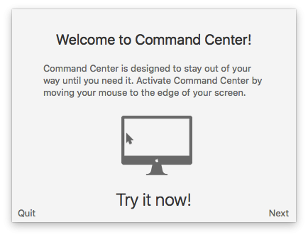 Command Center for Mac