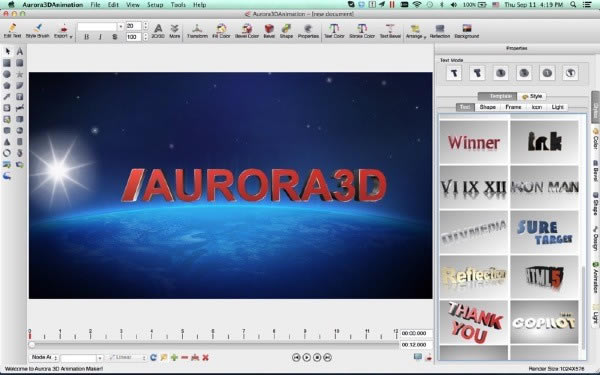 Aurora3DAnimation Mac