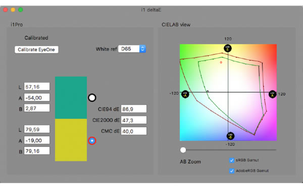 i1deltaE measure tool Mac