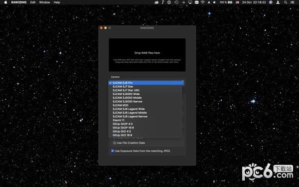 RAW2DNG for Mac