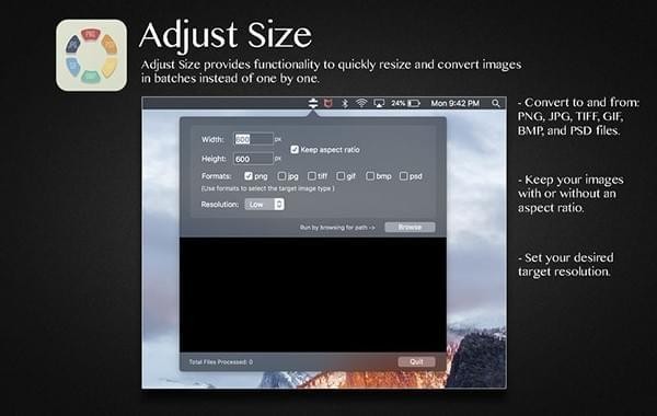 Adjust Size Mac