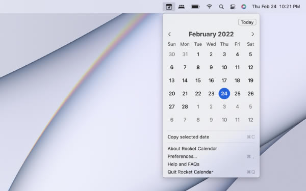 Rocket Calendar Mac