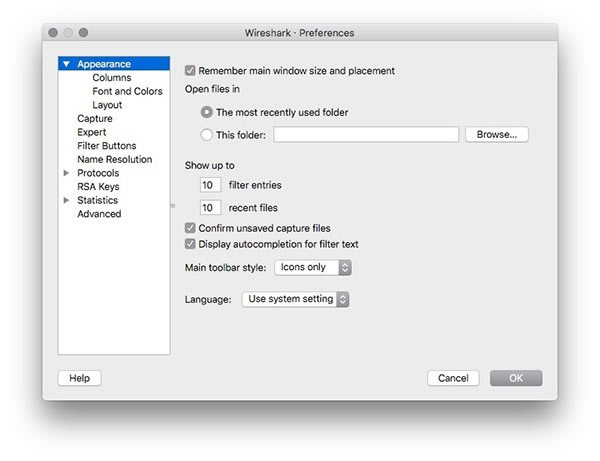 Wireshark for mac