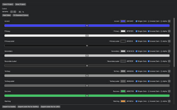 Color Assets Creator Mac