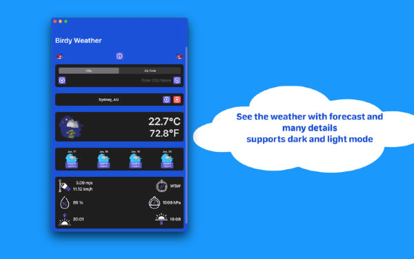Birdy Weather Mac
