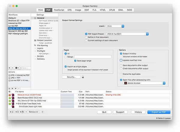 Output Factory for mac