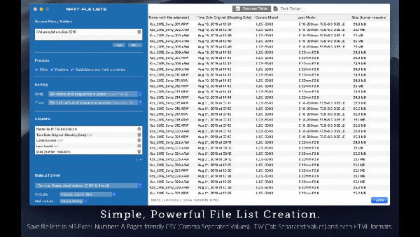 Nifty File Lists Mac