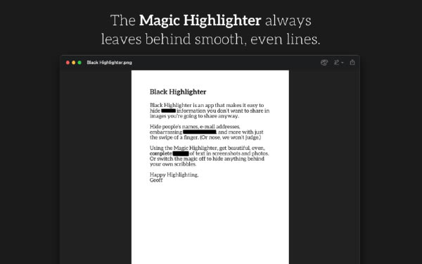 Black Highlighter Mac
