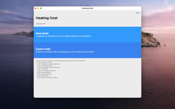 Heating Cost Mac