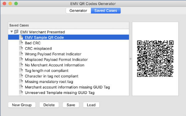EMV QR Codes Generator Mac