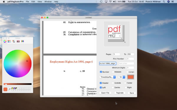 pdf Paginate Pro Mac