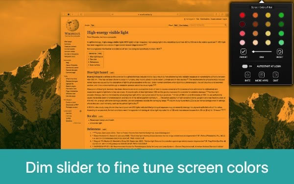 Screen Colors Filter Mac