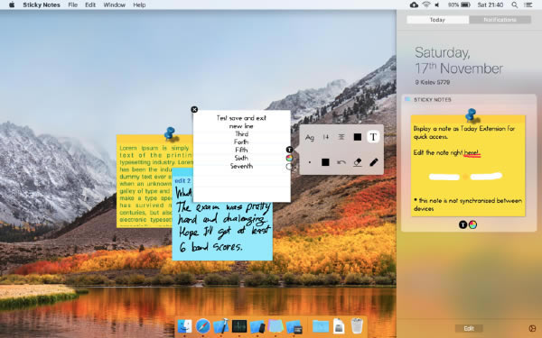 Sticky Notes Mac