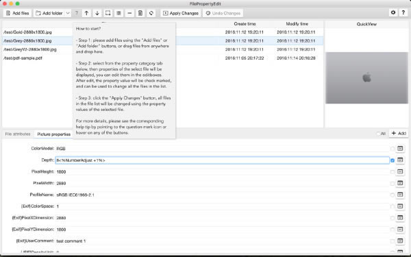 File Property Edi‪t‬ Mac