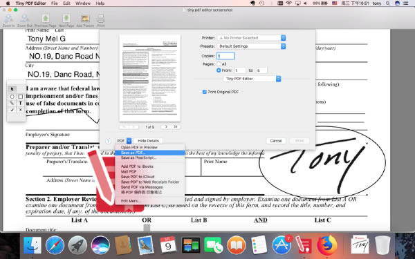 Tiny PDF Editor Mac