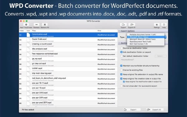 WPD Converter Mac