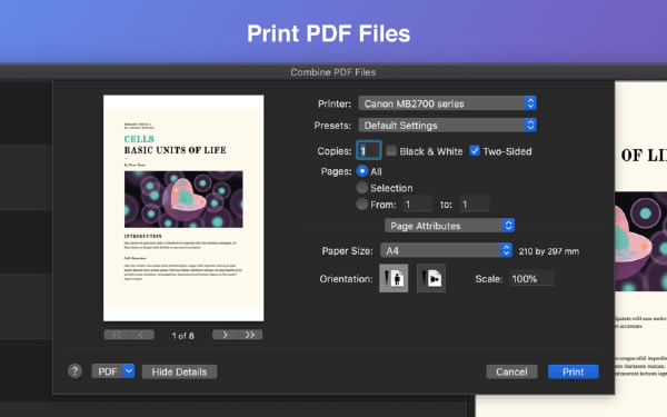 Combine PDF Files Mac