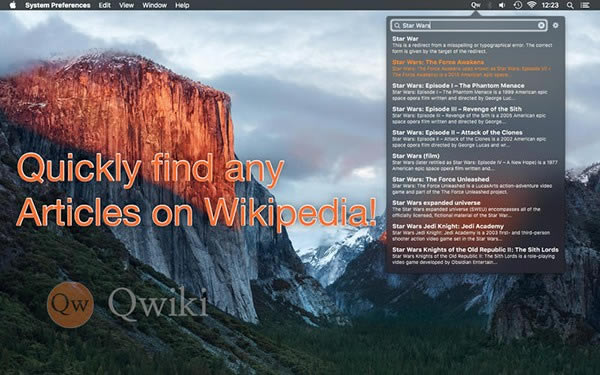Qwiki for Mac