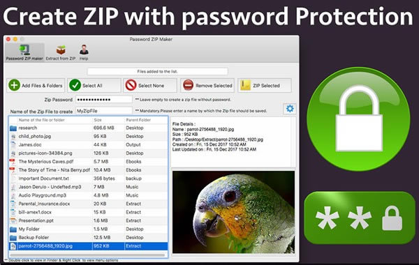 Password ZIP Maker Mac