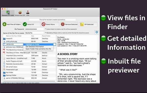 Password ZIP Maker Mac