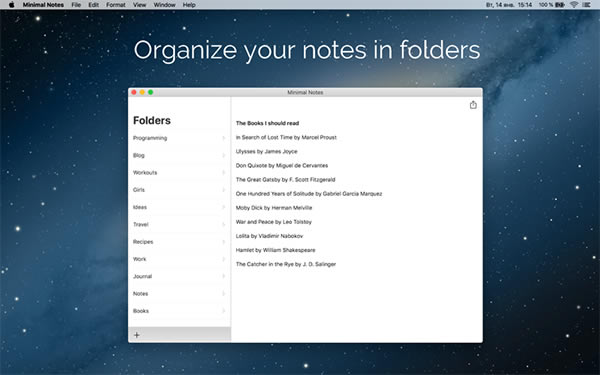 Minimal Notes Mac