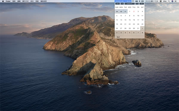 CalendarOfWindowsStyle Mac