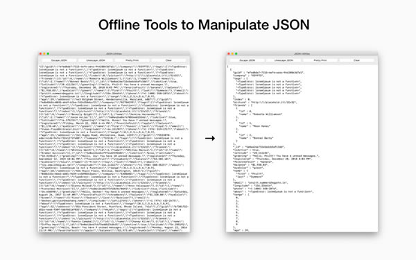 JSON Utilities Mac