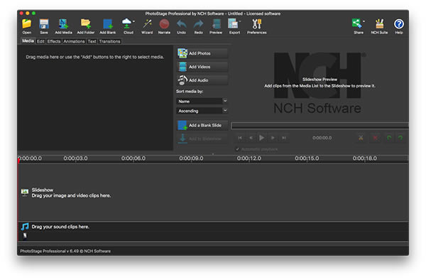 NCH PhotoStage Pro Mac