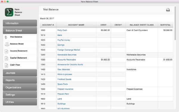 Nano Balance Sheet Mac