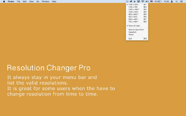 Resolution Changer Pro Mac