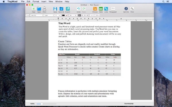 TinyWord Mac