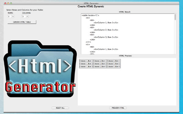 HTML Generator Mac