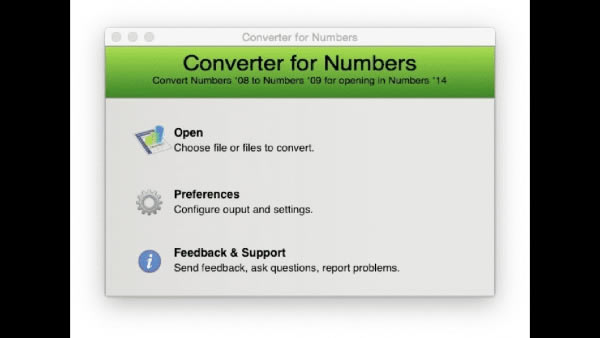 Converter for Numbers Mac