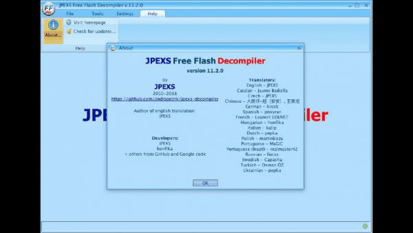 JPEXS Free Flash Decompiler for Mac