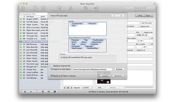 Music Tag Editor for mac